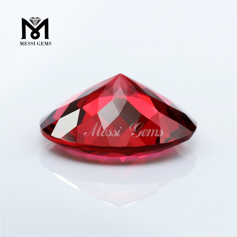 Prezzo di fabbrica Pietra preziosa di cristallo di rubellite da 8,0 mm con taglio a diamante