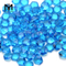 Pietra preziosa di vetro blu oceano a forma di esagono di prezzi economici di fabbrica