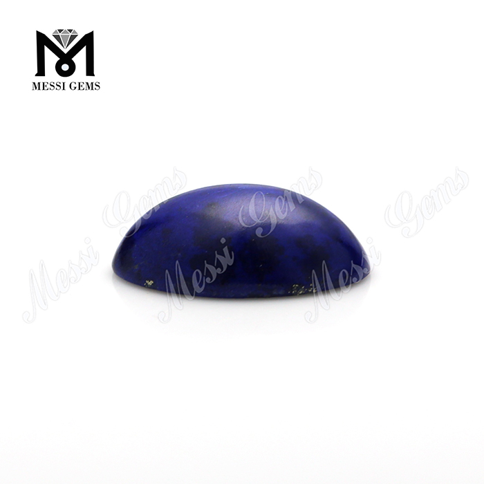 Cabochon in pietra lapislazzuli ovale naturale con fondo piatto 13x18mm
