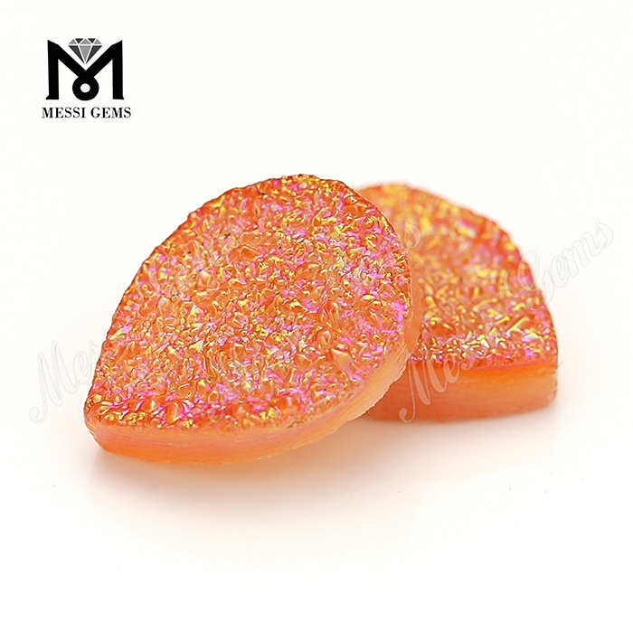 acquirente di gemme druzy di gemme di agata di colore arancione negli Stati Uniti