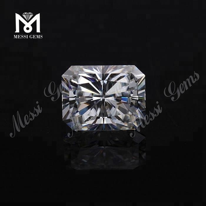 DEF Super White moissanite diamante Pietra Prezzo 1,5 carati taglio ottagono sintetico