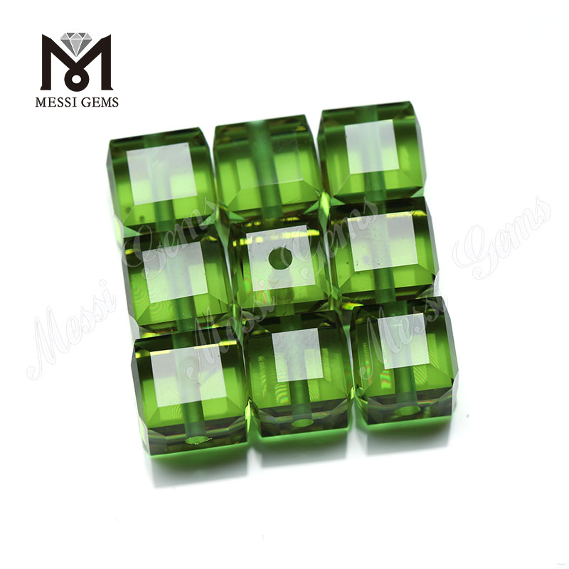 Gemme di vetro trasparenti con cambio colore a cubo decorativo prezzo di fabbrica