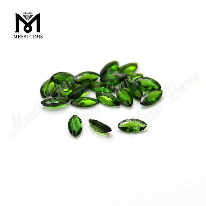 Diopside cromato naturale con pietra preziosa sciolta 3x6mm a forma di marquise di alta qualità
