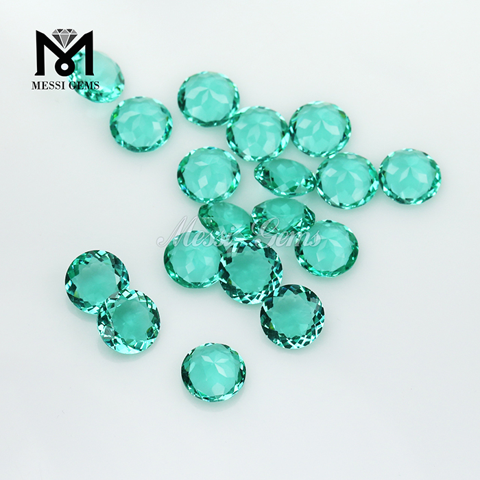 Perle di vetro colorate Paraiba con pietre preziose sciolte da 8,0 mm