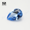 Commercio all\'ingrosso 106 # gemma di spinello sintetico con taglio a pera in pietra di spinello blu