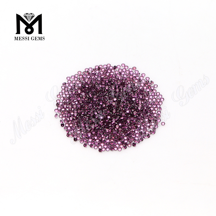 Granato naturale di pietra di granato viola naturale di piccole dimensioni da 1,75 mm