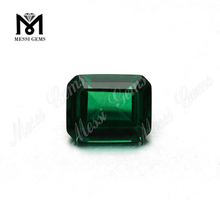 Prezzo per carato di pietra di smeraldo dello Zambia con taglio smeraldo creato in laboratorio