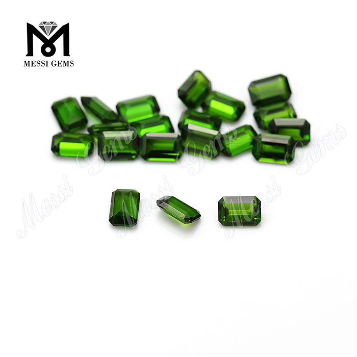 Pietra preziosa naturale del diopside del cromo del taglio dello smeraldo di alta qualità di vendita calda