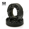 Nuova pietra druzy nera naturale di dimensioni personalizzate