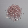 Wuzhou Factory Loose Round Shape 1.5mm Pietra rosa trasparente con gemme nano