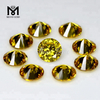 Prezzo di fabbrica rotondo 12,0 mm oro giallo sciolto pietra preziosa di zirconi cubici