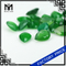 Pietra di agata verde smeraldo naturale grezzo da taglio in fabbrica