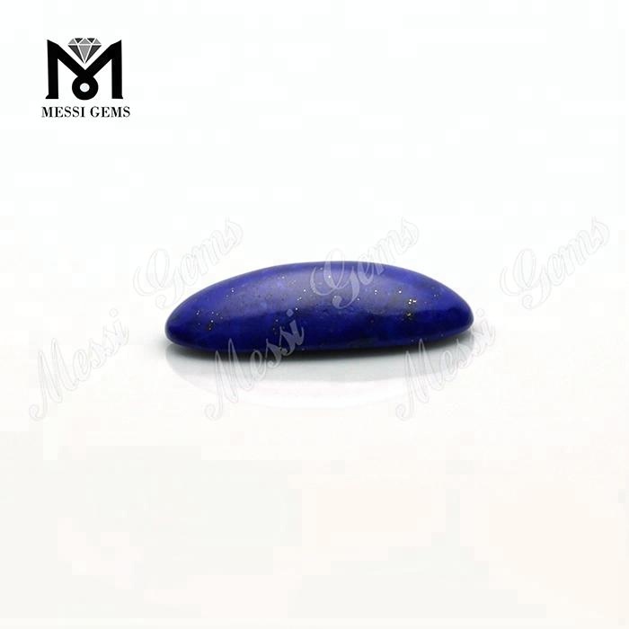 Pietra di lapislazzuli naturale blu taglio ovale tagliata a macchina sfusa