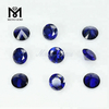 pietre di zaffiro sintetico corindone blu n. 34 taglio diamante rotondo