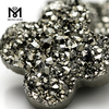Trifogli da 14 mm pietra druzy argento sciolta, druzy all'ingrosso