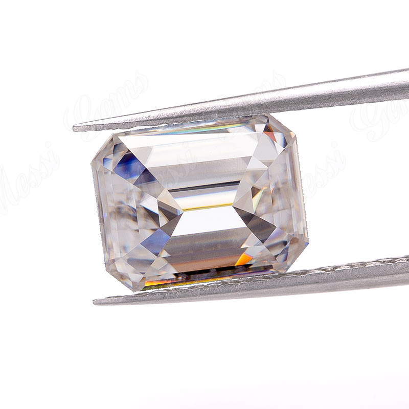 diamante moissanite taglio smeraldo 1 carato Cina prezzo di fabbrica moissanite sintetico