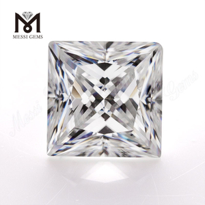 Wuzhou VVS moissanite diamante bianco quadrato moissanite taglio principessa per la creazione di gioielli