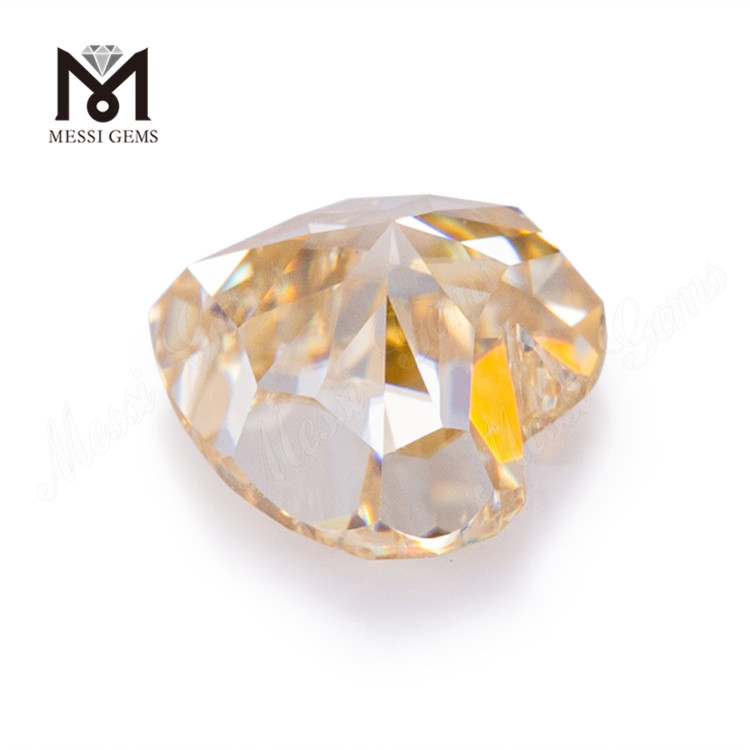 9 * 9mm Cuore sciolto moisanite diamante M-Giallo produttore di pietra moissanite