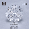 Diamanti da laboratorio tondi CVD 1,16 ct F VS1 Taglio IDEALE