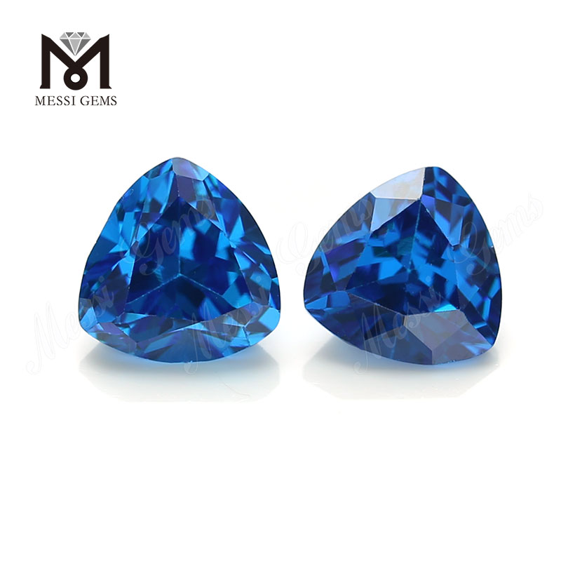 Trilioni di alta qualità Forma 8 * 8mm Topazio blu CZ Cubic Zirconia Stone Prezzo