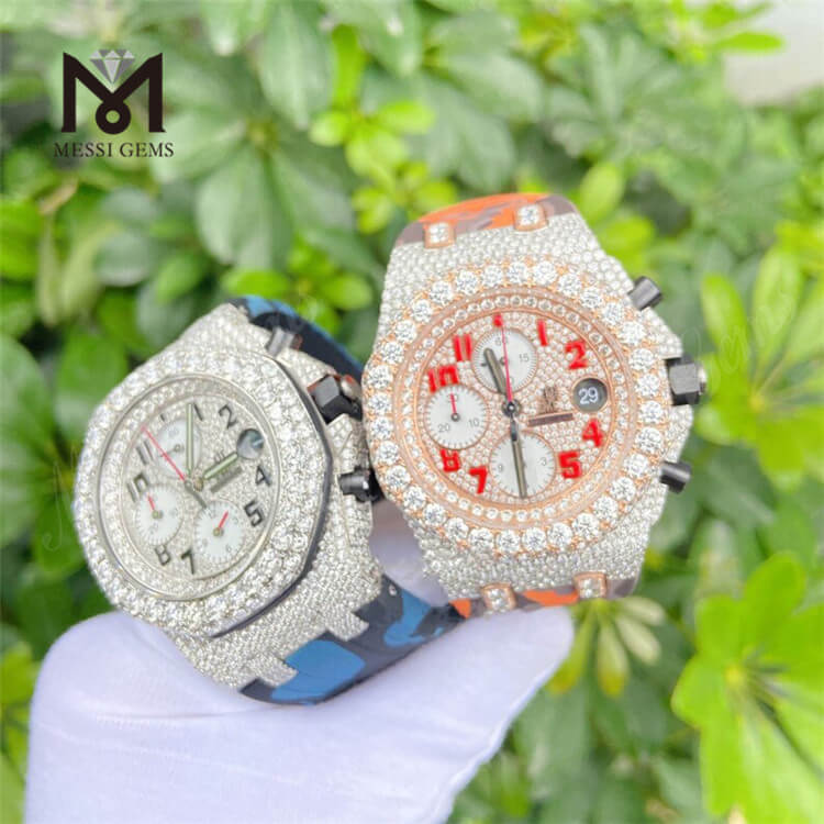 Orologio da uomo Hip Hop Luxury Vvs Moissanite Dimaond Watch Diamond