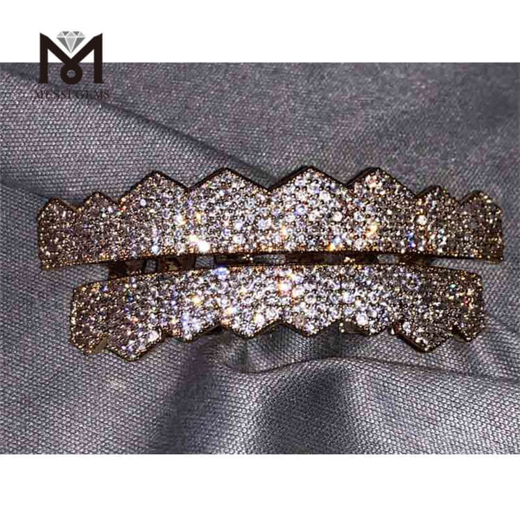 Grillz per denti in oro 18k Grillz per denti di diamante Moissanite