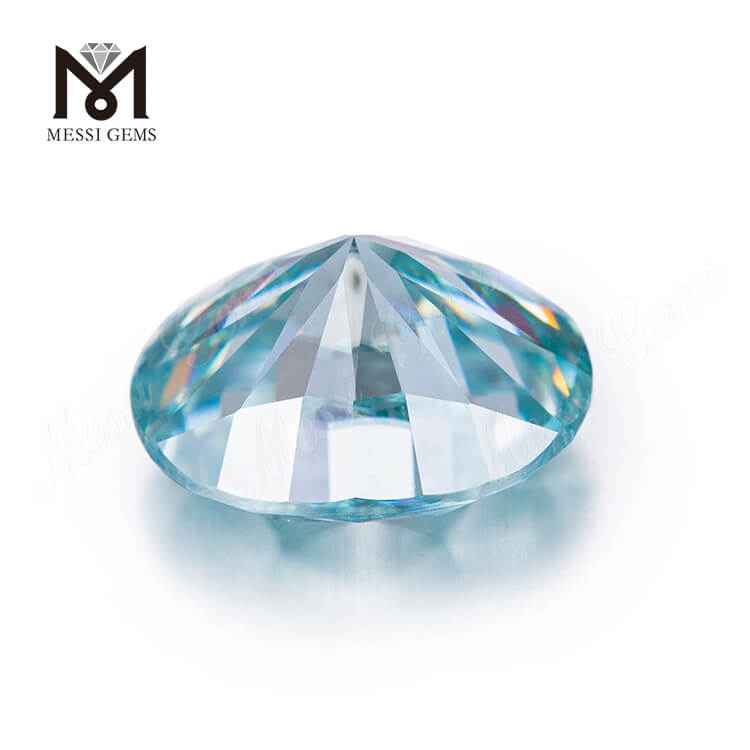 8 * 10-10 * 12 mm Moissanite sintetica blu mare ovale Alta qualità