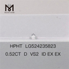 0,52 t D VS2 ID EX EX Diamanti da laboratorio Stock di fabbrica di diamanti HPHT sciolti