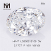 Diamante ovale coltivato in laboratorio 2.17CT F color HPHT diamante artificiale all\'ingrosso