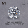 Commercio all\'ingrosso di diamanti da 1,06 ct E cvd vs produttore di diamanti rotondi coltivati ​​in laboratorio EX