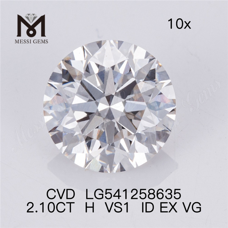 2.10CT H VS1 diamanti artificiali RD diamante da laboratorio sciolto prezzo all'ingrosso