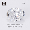 3.69CT G SI1 EX VG OV diamante da laboratorio CVD IGI LG564363347 