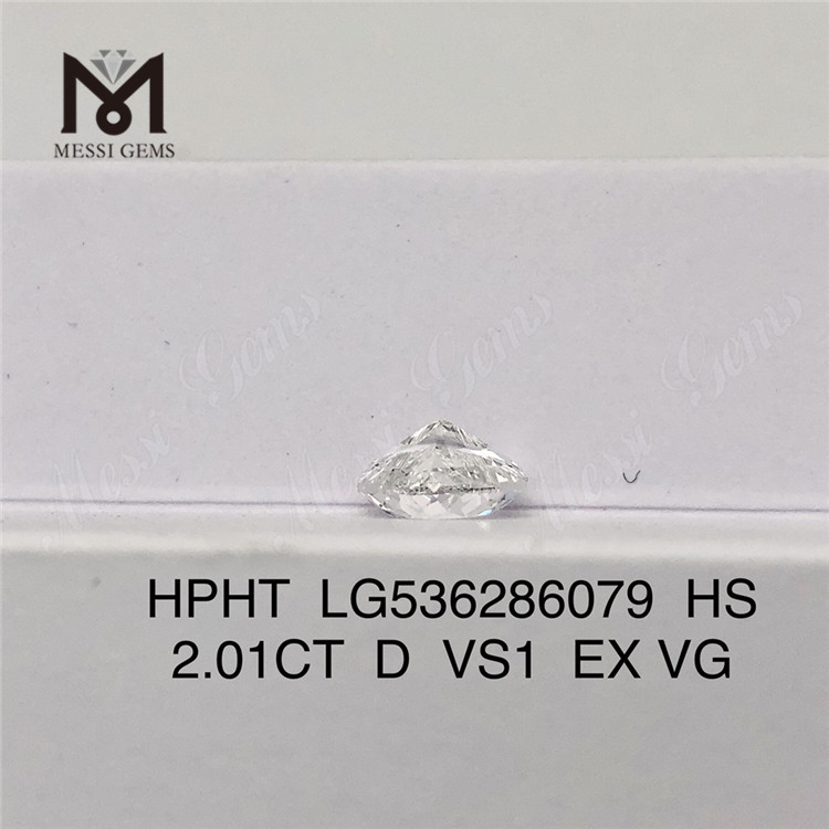 2.01ct D HPHT Lab Diamond VS HEART diamanti artificiali in stock