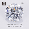 Diamanti fabbricati in fabbrica di forma rotonda da 2,53 ct F VVS2 3EX all\'ingrosso