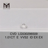 1.01ct E VVS2 Diamante da laboratorio sciolto VS RD Diamante artificiale economico CVD