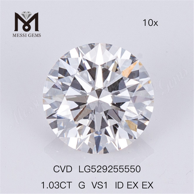 1.03CT G VS1 Loose Lab Diamond Sale ID EX EX Diamanti coltivati ​​in laboratorio all'ingrosso 