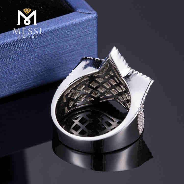 anello hip hop moissanite mens rapper squilla prezzo all'ingrosso