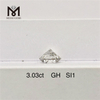 Prezzo di fabbrica del diamante sciolto coltivato in laboratorio di forma rotonda da 3,03 ct GH SI1 