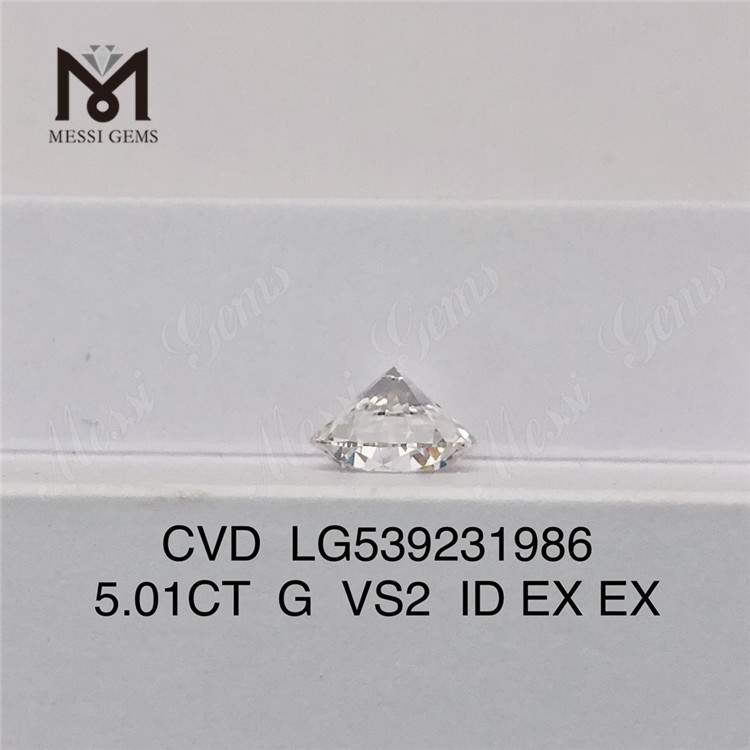 5.01CT G diamanti coltivati ​​in laboratorio prezzo all\'ingrosso vs2 diamanti sintetici sciolti prezzo di fabbrica