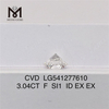 3.04CT F cvd diamante artificiale si1 prezzo di fabbrica del diamante da laboratorio sciolto