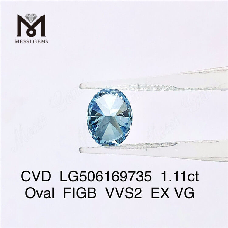 1,11ct 7,75X5,94X3,62MM Diamanti da laboratorio a taglio ovale VVS2