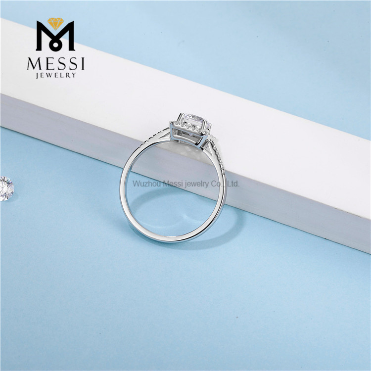 Il diamante libero della Moissanite di modo di alta qualità di trasporto squilla l\'anello dell\'argento sterlina delle donne 925 dei monili