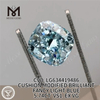 CUSCINO MODIFICATO BRILLANTE FANCY AZZURRO DA 5,74 CT Diamanti simulati VS1 EX VG CVD LG634419486