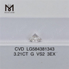 3.21CT G VS2 3EX CVD Diamanti coltivati ​​in laboratorio LG584381343 Un\'alternativa etica ed ecologica丨Messigems 