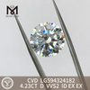 4.23CT D VVS2 ID EX EX diamante cvd coltivato in laboratorio a prezzi accessibili LG594324182丨Messigems