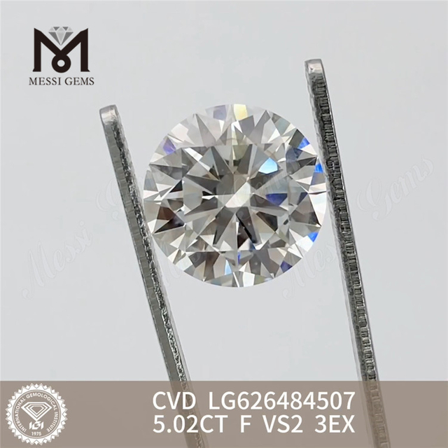 5.02CT F VS2 3EX Diamanti sciolti certificati IGI CVD LG626484507丨Messigems