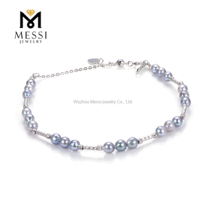 Braccialetti di perle Akoya S925 da 4-5 mm da donna