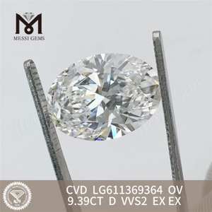 Diamanti creati in laboratorio da 9,39CT OV D VVS2 LG611369364丨Messigems