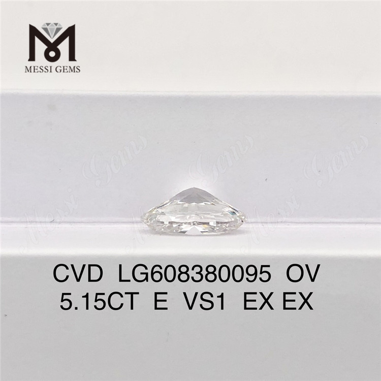 Certificato diamante da 5 ct igi OV E VS1 per rivenditori CVD LG608380095丨Messigems 