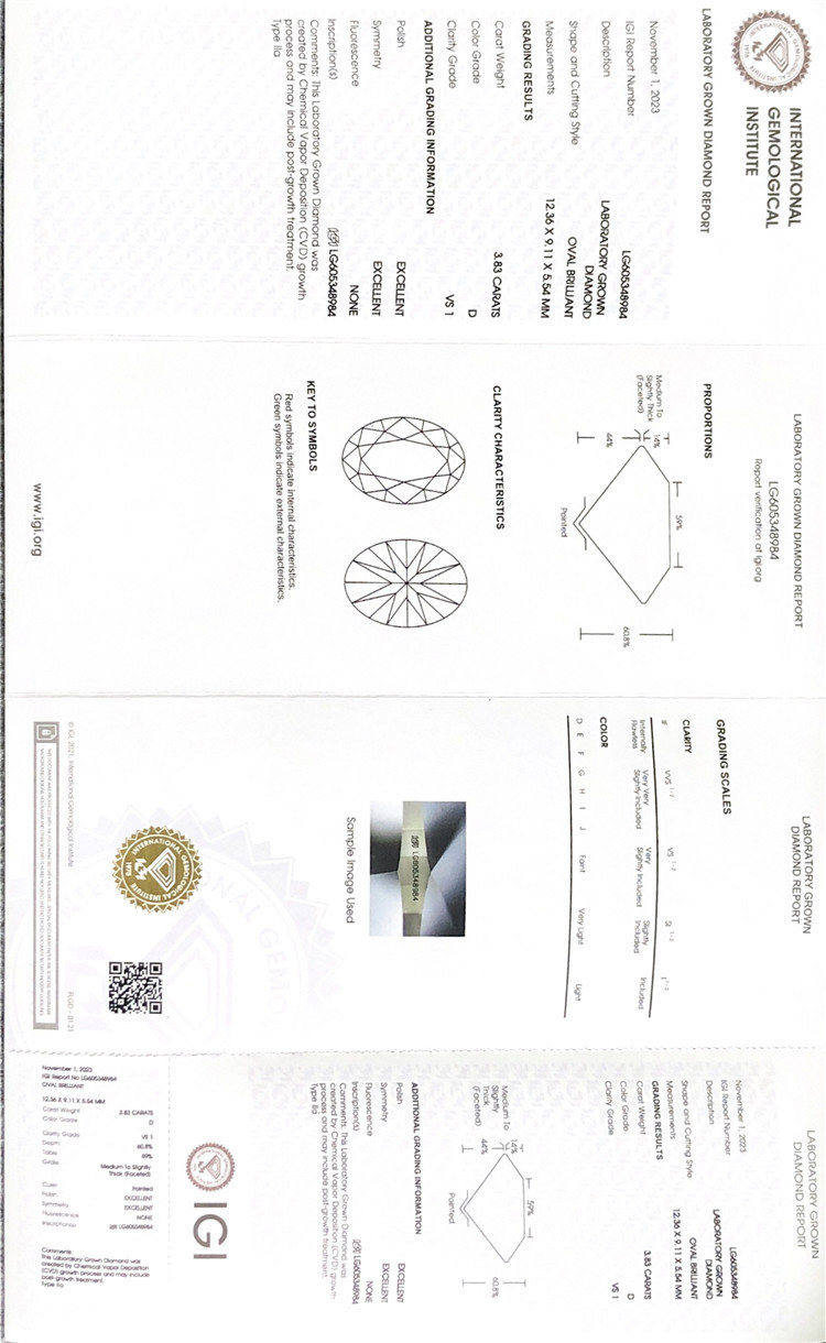 certificato igi per diamante